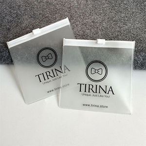 Wholesale White PVC Jewelry Pouch <b>Bags</b> logo Customized Jewelry Packaging Eva Pouch Zipper Frosted <b>Ziplock</b> <b>Bag</b> - Product Image 3