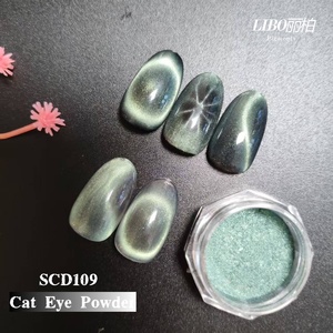 Polvo de Ojo de Gato con Efecto Flashing Stone, sin Negro, para Esmalte en Gel, Polvo Fino Magnético - Product Image 5