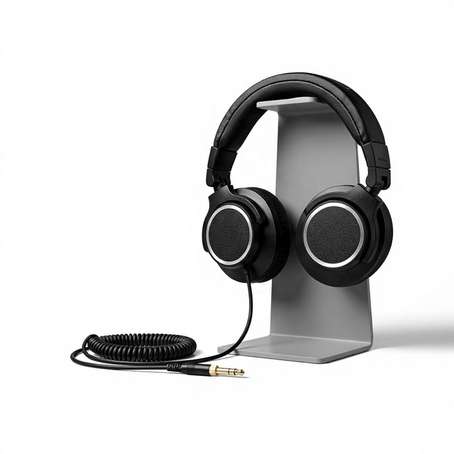 Over Ear Studio Monitoring Headphones Wired for Enhanced Sound Quality Recording Gaming