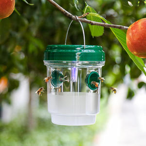 Trampa LED ecológica para control de plagas de moscas de la fruta, trampa para avispas, buen diseño impermeable de plástico, alimentado por energía Solar, mosquitos, pulgas, moscas de la fruta - Product Image 1