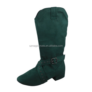 Bottes <span class=keywords><strong>de</strong></span> <span class=keywords><strong>danse</strong></span> western en daim violet avec logo personnalisé pour femme, à fermeture éclair, mi-mollet, <span class=keywords><strong>chaussures</strong></span> <span class=keywords><strong>de</strong></span> <span class=keywords><strong>danse</strong></span> d'hiver - Product Image 5