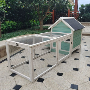 Großer Outdoor-Kaninchen käfig & Hühnerstall Langlebiges Mehr tier gehäuse für Kaninchen, Hühner, Tauben Großhandel erhältlich - Product Image 5