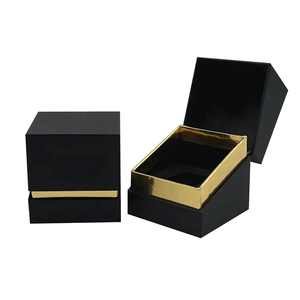 Factory Direct Custom Slant Flip Self Erecting Candle <b>Gift</b> <b>Box</b> High-End Logo Printed Gold Stamped Glossy Lamination Embossing - Product Image 1