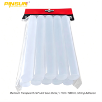 Bâtons de colle thermofusible EVA transparents en gros pour usine, 7 mm et 11 mm, haute adhérence pour pistolet à colle chaude, travaux manuels, réparation et emballage