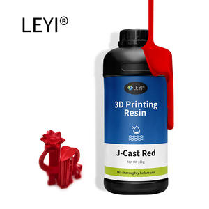 Leyi שעווה גבוהה 3d שרף יציב שעווה אדום תכשיטים הליהוק פולימר נוזל עבור dlp סדר מינימום 1 ק "ג - Product Image 1