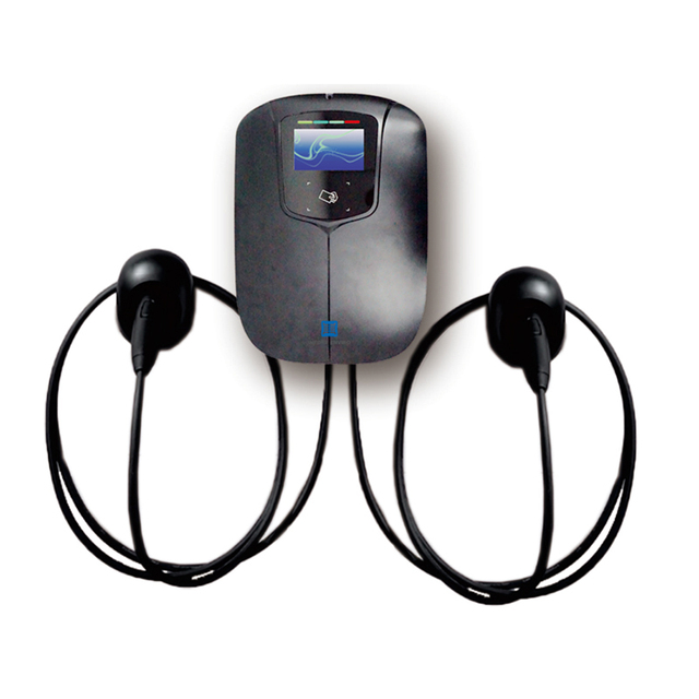 Home Ev Charger Type2 Wall Box Ev Charger 22kW*2 7kW*2 3 Phase 32a EV Charger Fast Wallbox 22KW Type2