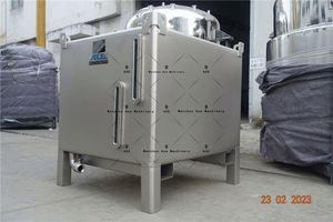 Conteneur IBC en acier inoxydable 304 316L de qualité alimentaire pour le transport de liquides alimentaires, capacité 500L 600L 800L 1200L 1500L - Product Image 5
