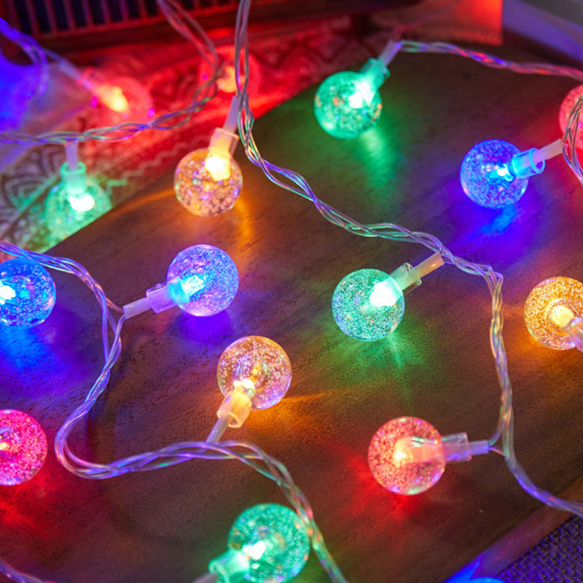 Christmas Solar Festoon Fairy Led Bulb Lights String Garden Outdoor Decorative USB RGB 5mm String Light for Outdoor