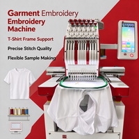 Machine à broder automatique pour t-shirts avec 12 aiguilles pour le branding de vêtements de sport