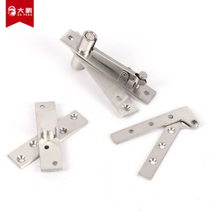 Charnière en acier inoxydable Da Peng, épaisseur 3 mm, pour porte d'armoire, axe rotatif de positionnement supérieur et inférieur dissimulé - Product Image 1