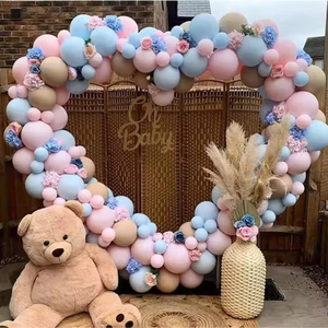 Handmade lụa hình trái tim bóng vòm Khung Hoa Hồng Nhân Tạo hoa mềm mại lãng mạn mơ mộng trang trí tiệc Cưới Valentine - Product Image 4