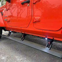 Marchepied électrique latéral pour Jeep Wrangler JL JK Gladiator, marchepied automatique rétractable avec éclairage LED, étanche IP67, capacité de charge de 600 lb
