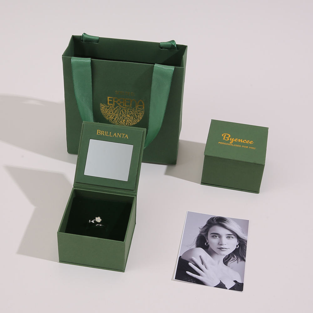 Green mirror box with bags