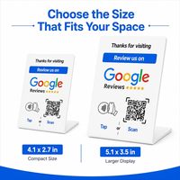 Soporte para Código QR TOPTAG con NFC para Reseñas de Google Business - Exhibidor Moderno para Redes Sociales para Salones de Belleza