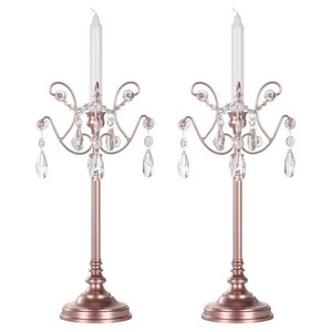 เชิงเทียนวางเทียนสำหรับงานแต่งงาน,เชิงเทียนสีทองแบบมีสไตล์สำหรับใช้ในบ้าน - Product Image 2