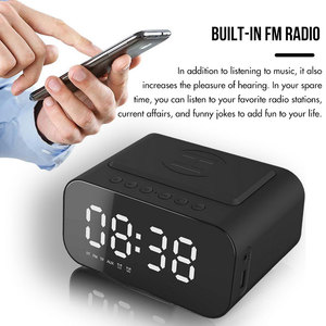 BT508 haut-parleur de charge sans fil extérieur Portable carte réveil son LED horloge bureau son <span class=keywords><strong>BT510</strong></span> - Product Image 5