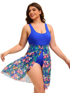 ชุดว่ายน้ำฟิตเนสไซส์ใหญ่พิเศษเป็นมิตรต่อสิ่งแวดล้อมพิมพ์ลายแบบตัดด้านหลังสไตล์ยุโรปอเมริกัน - Product Image 5