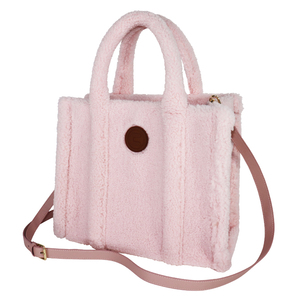 Bolso Tote de Piel Sintética Rosa, Color Sólido, Estilo Moderno, Cierre Abierto, para Uso Diario en Todas las Estaciones, Bolso de Mano para Mujer - Product Image 2