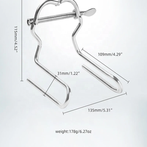 Spekulum Vagina Expander logam Labia klip klitoris Clamp permainan dewasa mainan seks Bdsm Anal pelatihan untuk wanita Vagina Extender - Product Image 2