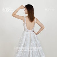 Bretelles perlées en cristal et appliques de dentelle 3D robe de mariée silhouette de sirène robe de mariée avec jupe amovible