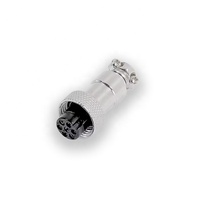 Usine CE RoHS GX12 Type d'écrou 7Pin mâle femelle 12mm prise d'aviation circulaire connecteur de panneau de fil avec couvercle en plastique