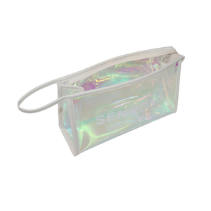 Bolsa holográfica de maquillaje para mujeres y niñas, neceser de viaje con cremallera - Product Image 5