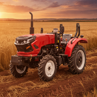 Tracteur agricole à roues de 50 CV à 60 CV, mini-tracteur pour verger avec rotoculteur, machines agricoles