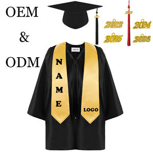 Traje de graduación OEM personalizado de fábrica JH, traje de soltero, traje de Maestría de Ingeniería de pregrado, vestidos y gorras de Graduación - Product Image 4