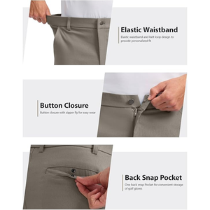 <b>Men's</b> <b>Lightweight</b> Stretch <b>Shorts</b> | Quick-Dry Casual Summer <b>Shorts</b> with Zipper Pocket - Product Image 6