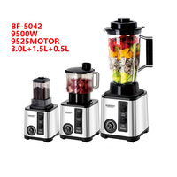Appareils électroménagers professionnels pour la cuisine à domicile en Chine, 220 V, bouton LED, mixeur plongeant à main, verre, nourriture, 5 en 1, électroménager
