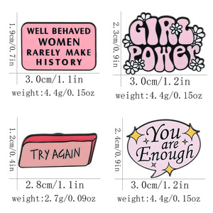 Nouvelle Broche Métallique Créative et Colorée avec Lettres Anglaises Inspirantes, Badge de Revers, Épingles en Émail, Cadeau Souvenir, Accessoires de Mode - Product Image 2