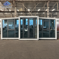 Maison conteneur extensible à double aile de 20, 30 et 40 pieds, à panneaux sandwich, pliable, mobile, pour hôtel, école, camp – Vente directe usine