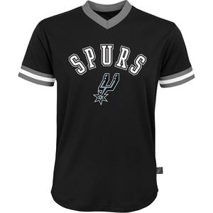 FOXA Spurs Youth Boys V-Neck Mesh Basketball Jersey Top respirant à manches courtes et à la mode - Product Image 2