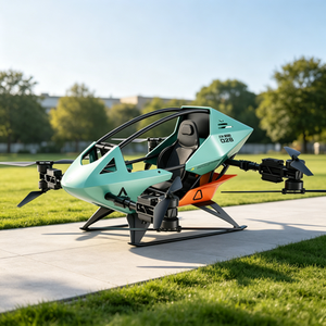 เครื่องบินกีฬาไจโรเพลน Evtol VTOL รุ่นใหม่ โครงสร้างคาร์บอนไฟเบอร์ ใช้พลังงานแบตเตอรี่ ระบบขับเคลื่อนอัตโนมัติ ความเร็วสูง น้ำหนักเบา ที่นั่งเดี่ยว สำหรับใช้งานส่วนบุคคล - Product Image 3