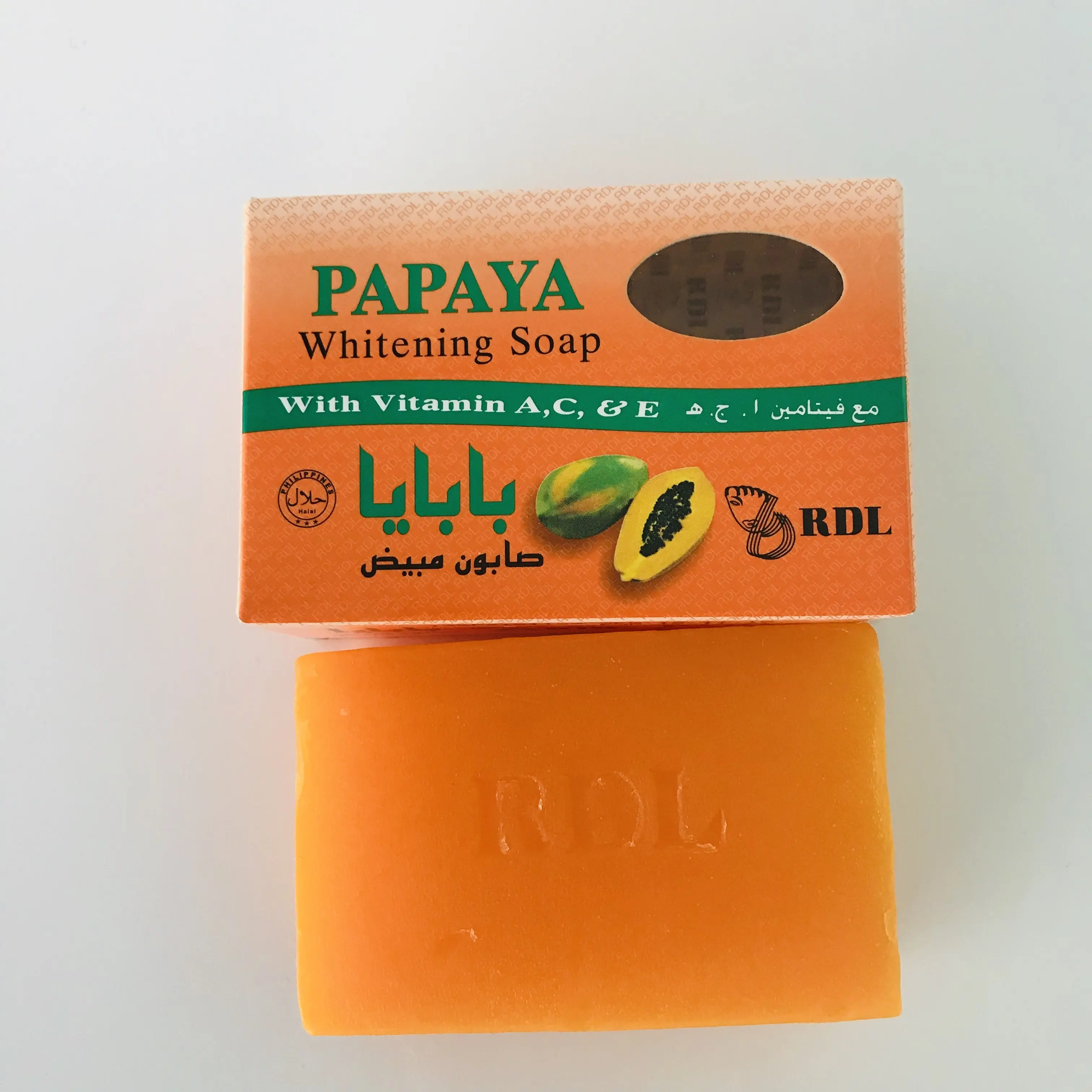 150g bagno sapone da toilette sbiancante per il corpo glicerina fatta A mano Papaya acido cogico sapone PAPAYA con vitamina A C E
