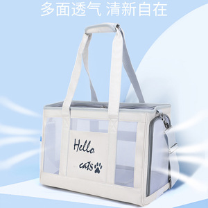 Hello <b>Cats</b> Pet Travel Bag 25L Breathable Mesh Lining For <b>Cat</b> <b>Carrying</b> <b>Backpack</b> Sling Bag - Product Image 4