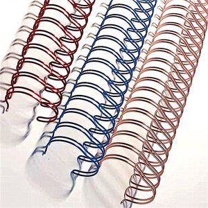 Nilon dilapisi 25 mm logam dobel <span class=keywords><strong>Loop</strong></span> Spiral kawat pengikat cincin kembar Wire-O untuk Notebook Binding - Product Image 2