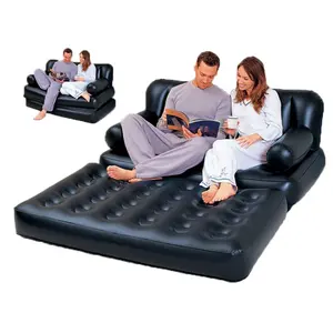 Schlafzimmer möbel 5 in 1 aufblasbares Luftsofa Aufblasbares Schlafs ofa im Freien langlebiges Multifunktions-PVC-Schlafs ofa Adult Toys Game %