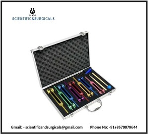 Ensemble de diapasons métalliques lestés 7 chakras avec étui et manuel – Instrument pour hôpital - Product Image 3