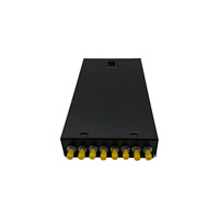 Boîtier de terminaison fibre optique en acier laminé à froid à 8 ports, panneau de brassage fibre optique ST SM, boîtier fibre optique de bureau ou mural
