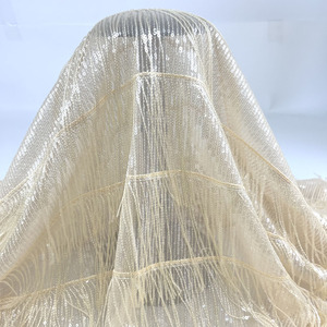 2025 New Chất Lượng Cao <span class=keywords><strong>2Mm</strong></span> Dài Tua Pha Lê Lưới Fringe Sequin Vải Cho Ăn Mặc Giản Dị - Product Image 2