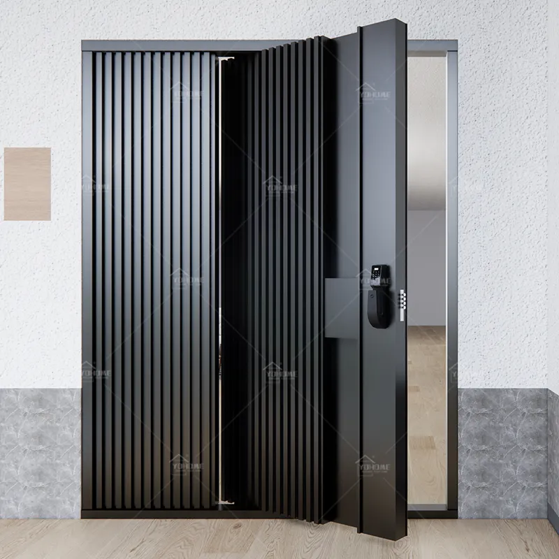 चीन लक्जरी विला एल्यूमीनियम आधुनिक फ्रंट डोर डिजाइन 3 डी प्रीमियम पिवट दरवाजे, साइड पैनल के साथ बुलेट प्रूफ बाहरी दरवाजे
