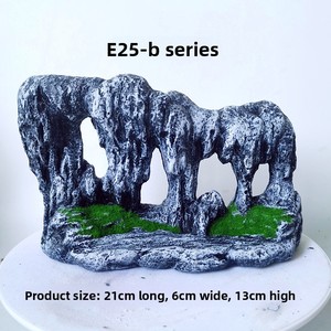 Aquarium Accessoires Kleine Ecologische Tafeldecoratie Gesimuleerde Rotstuin Steen Bonsai Voor Aquarium Planten - Product Image 4