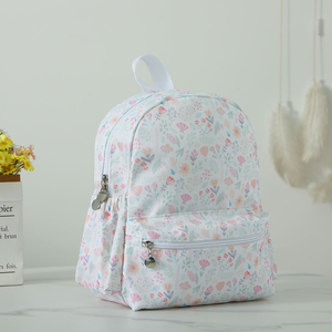 Mochila de Mezclilla Unisex con Monograma y Cierre de Cremallera, Logotipo de Equipo Blanco, Mochila Deportiva Casual para Niños Pequeños - Product Image 2