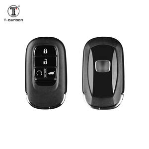 Accessoires auto Couverture de clé de voiture pour <span class=keywords><strong>Honda</strong></span> <span class=keywords><strong>Civic</strong></span> Ventes d'usine Étui de clé de voiture en fibre de carbone pour clés Style de mode - Product Image 4