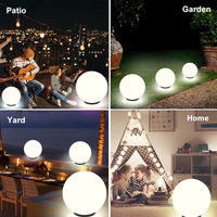 Lampe solaire à induction intelligente, efficace, de type globe, indice de protection IP44, entrée 1,2 V, blanc neutre 4100 K, 90 lumens, modèle LS2230, jardin