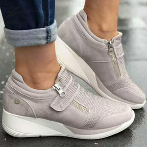 Taglie forti all'ingrosso da donna Casual <span class=keywords><strong>con</strong></span> Sole spesse e zeppa scarpe da passeggio in strass moda traspirante <span class=keywords><strong>con</strong></span> Glitter scarpe da ginnastica - Product Image 3