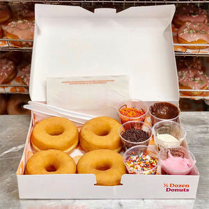 Groothandel Luxe Roze Wit Karton Enkele 6 12 24 Hole Cupcake Cookie Bakkerij Verpakking Custom Gedrukt <span class=keywords><strong>Plain</strong></span> <span class=keywords><strong>Donut</strong></span> Dozen - Product Image 6