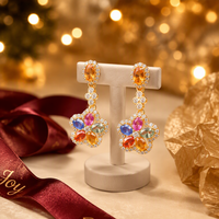 Bijoux de luxe en argent 925 plaqué or, saphir naturel fantaisie, collier, boucles d'oreilles, bagues, ensemble de bijoux, cadeau de fiançailles, cadeau de mariage pour femmes