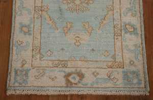 New Handmade Light <b>Brown</b> Oushak Traditional Accent Carpet Customizable 9x12 feet Indian Foyer Rug <b>Wool</b> and Cotton Material - Product Image 5